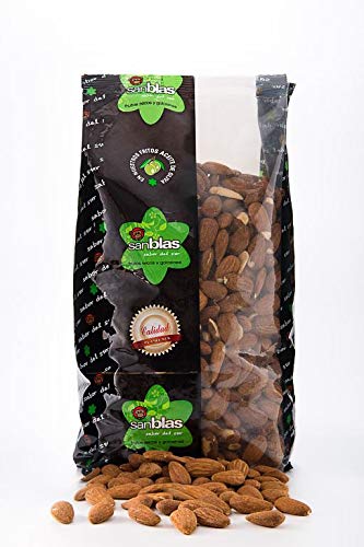 Spanische Mandeln Largueta natur unbehandelt mit Haut 1 kg von SAN BLAS EL SABOR DEL SUR FRUTOS SECOS Y GOLOSINAS
