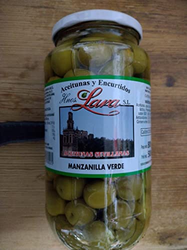 Spanische grüne Oliven Manzanilla mit Stein von SAN BLAS EL SABOR DEL SUR FRUTOS SECOS Y GOLOSINAS