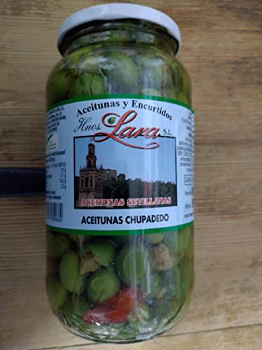 Spanische grüne Oliven Verdiales mit Stein -Chupadedos- von San Blas