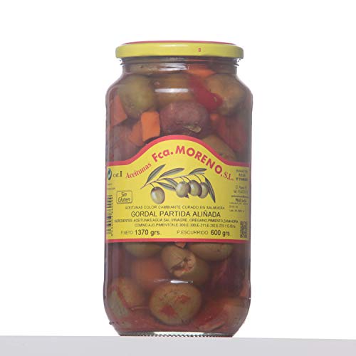 Spanische grüne Oliven extra groß mit Stein "Gordales" von SAN BLAS EL SABOR DEL SUR FRUTOS SECOS Y GOLOSINAS