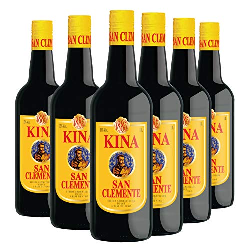 Kina San Clemente - Packung mit 6 Flaschen à 1L - Süßes aromatisiertes Getränk von SAN CLEMENTE