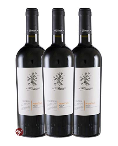 Primitivo Puglia I Tratturi IGT 2019 (3 Fl. x 0.75l) Marzano von San Marzano