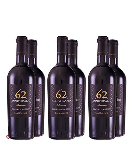 Primitivo di Manduria Riserva 62 DOP 2016 (6x 0.75L) Marzano von SMT SAN MERICAN TOMATO