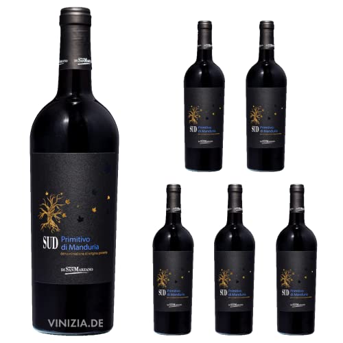 Primitivo di Manduria Sud DOC 2020 (6 Fl x 0.75 l) Marzano von SMT SAN MERICAN TOMATO