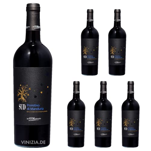 Primitivo di Manduria Sud DOC 2020 (6 Fl x 0.75 l) Marzano von SMT SAN MERICAN TOMATO