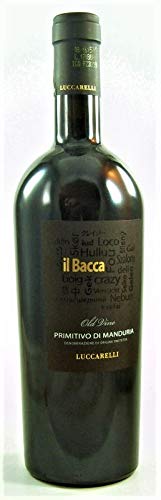 Sparpaket 6 Fl. Il Bacca (Ex-Folle) Primitivo di Manduria Old Vines DOP 2018 von Luccarelli, sensationeller trockener Rotwein aus Apulien von San Marzano