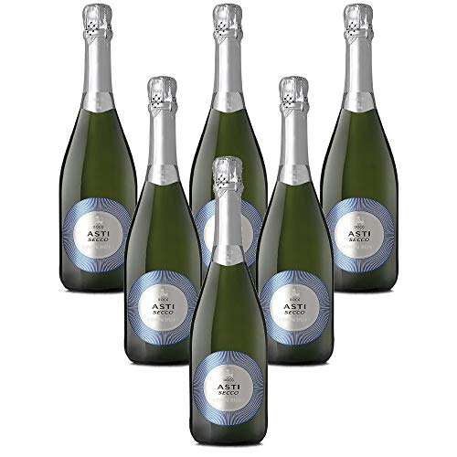 Italienischer Sekt Asti brut Secco DOCG San Maurizio Spumante secco (6 flaschen 75 cl.) von San Maurizio Spumante secco