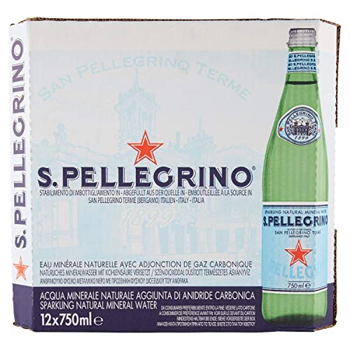 NATRLICHES MINERALWASSER IM GLAS 12 X 75 CL von SAN PELLEGRINO