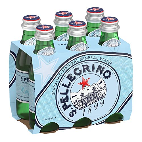 San Pellegrino Mineralwasser mit Gas (6 x 250 ml) (2 Stück) von San Pellegrino