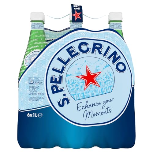 San Pellegrino Funkelndes natürliches Mineralwasser, 6 x 1 l von S.Pellegrino