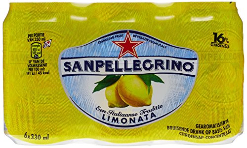 San Pellegrino mineralwasser gewürzt mit zitronensaft Packung mit 6 x 33 cl dosen - Set aus 2 San Pellegrino mineralwasser gewürzt mit zitronensaft Packung mit 6 x 33 cl dosen - Set aus 2 von San Pellegrino