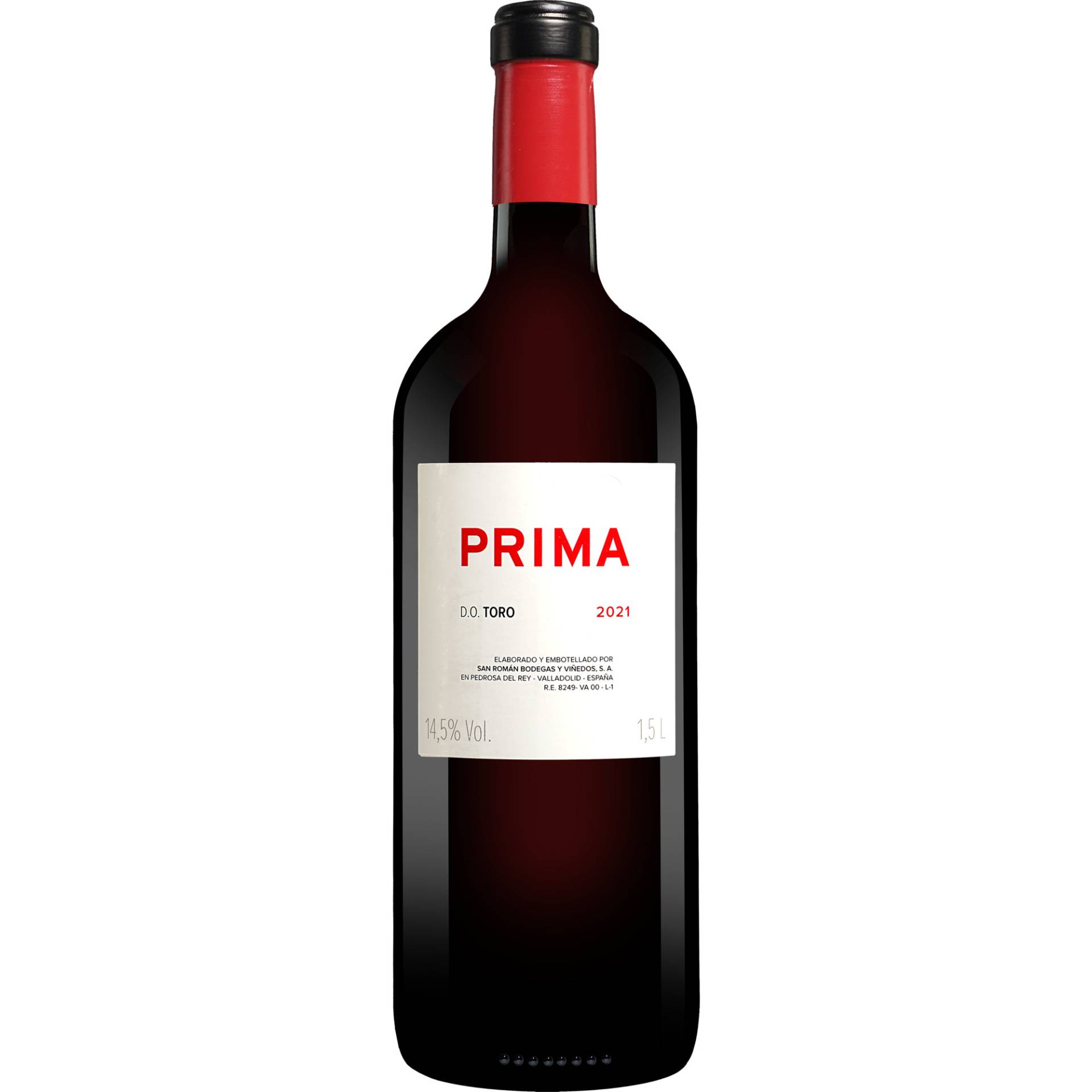 Prima - 1,5 L. Magnum 2021 1.5L 14.5% Vol. Rotwein Trocken aus Spanien Prima - 1,5 L. Magnum 2021 1.5L 14.5% Vol. Rotwein Trocken aus Spanien von San Román Bodegas y Viñedos