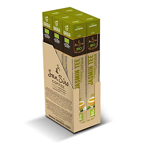 SanSiro Bio Jasmin-Tee - CO2 neutral produziert - nachhaltig und umweltfreundlich - 60 Kapseln von San Siro