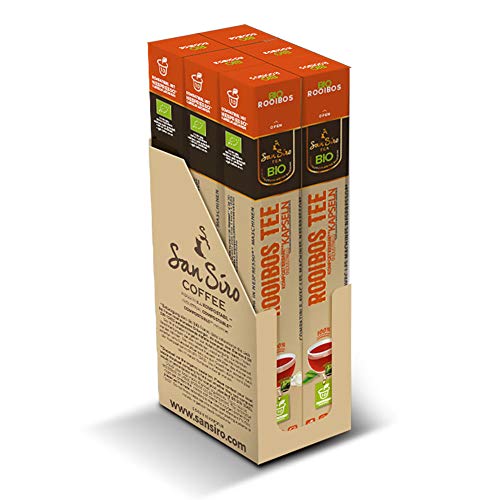 SanSiro Bio Rooibos-Tee - CO2 neutral produziert - nachhaltig und umweltfreundlich - 60 Kapseln SanSiro Bio Rooibos-Tee - CO2 neutral produziert - nachhaltig und umweltfreundlich - 60 Kapseln von San Siro