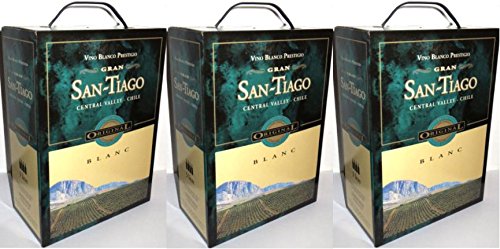 3 x SAN TIAGO BLANC SPECIAL BLEND WEIßWEIN Bag in Box 3 Liter 12,5% Incl. Goodie von Flensburger Handel von San-Tiago