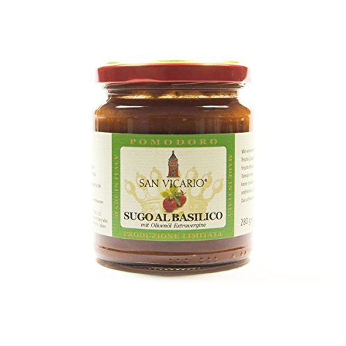 San Vicario – Tomatensauce mit frischem Basilikum 280g von San Vicario