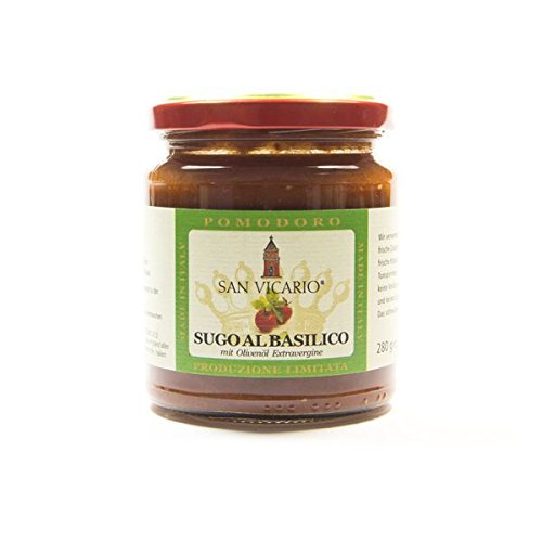 San Vicario – Tomatensauce mit frischem Basilikum 280g von San Vicario