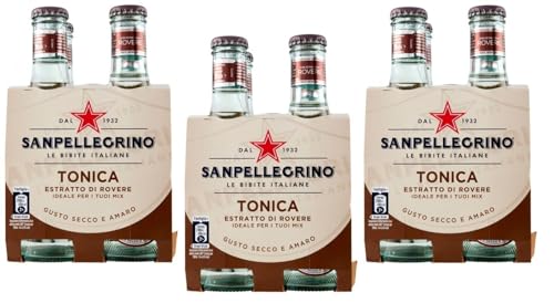 Sanpellegrino 12er-Pack San Pellegrino Tonica Rovere,Kohlensäurehaltiges Erfrischendes italienisches Alkoholfreies Getränk,Tonic Wasser mit Eichenextrakt,20cl Einweg-Glasflasche von SanPellegrino