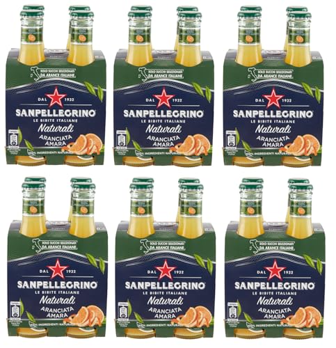 SanPellegrino 24er-Pack San Pellegrino Aranciata Amara Naturali Erfrischungsgetränk mit Bittere Orange Einweg-Glasflasche 20cl SanPellegrino 24er-Pack San Pellegrino Aranciata Amara Naturali Erfrischungsgetränk mit Bittere Orange Einweg-Glasflasche 20cl von San Pellegrino