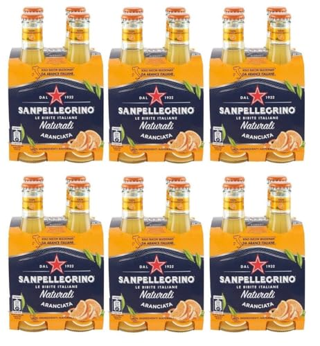 SanPellegrino 24er-Pack San Pellegrino Aranciata Erfrischendes italienisches Alkoholfreies Getränk mit Orangensaft 20cl Einweg-Glasflasche von SanPellegrino