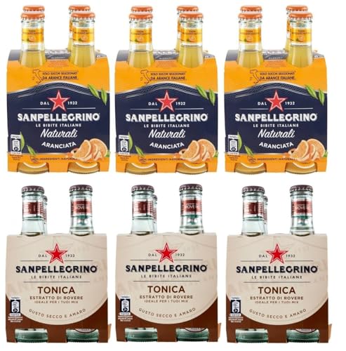 24er-Pack Testpaket San Pellegrino Aranciata Alkoholfreies Getränk mit Orange + Tonica Rovere Alkoholfreies Getränk 20cl Einweg-Glasflasche 24er-Pack Testpaket San Pellegrino Aranciata Alkoholfreies Getränk mit Orange + Tonica Rovere Alkoholfreies Getränk 20cl Einweg-Glasflasche von San Pellegrino