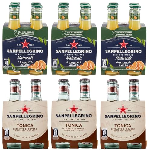 24er-Pack Testpaket San Pellegrino Aranciata Amara Alkoholfreies Getränk mit Bittere Orange + Tonica Rovere Alkoholfreies Getränk 20cl Einweg-Glasflasche 24er-Pack Testpaket San Pellegrino Aranciata Amara Alkoholfreies Getränk mit Bittere Orange + Tonica Rovere Alkoholfreies Getränk 20cl Einweg-Glasflasche von San Pellegrino