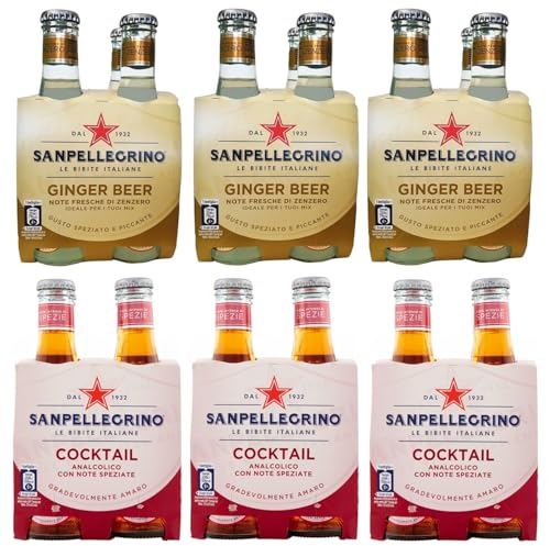 24er-Pack Testpaket San Pellegrino Cocktail Alkoholfreies Getränk + Ginger Beer Alkoholfreies Getränk mit Noten von Ingwer 20cl Einweg-Glasflasche 24er-Pack Testpaket San Pellegrino Cocktail Alkoholfreies Getränk + Ginger Beer Alkoholfreies Getränk mit Noten von Ingwer 20cl Einweg-Glasflasche von San Pellegrino