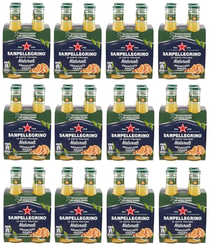 SanPellegrino 48er-Pack San Pellegrino Aranciata Amara Naturali Erfrischungsgetränk mit Bittere Orange Einweg-Glasflasche 20cl SanPellegrino 48er-Pack San Pellegrino Aranciata Amara Naturali Erfrischungsgetränk mit Bittere Orange Einweg-Glasflasche 20cl von San Pellegrino