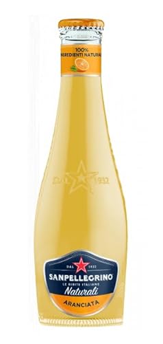 SanPellegrino 48er-Pack San Pellegrino Aranciata Erfrischendes italienisches Alkoholfreies Getränk mit Orangensaft 20cl Einweg-Glasflasche von SanPellegrino