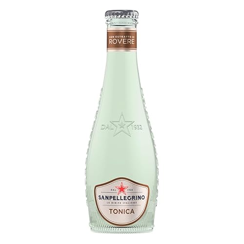 48er-Pack San Pellegrino Tonica Rovere,Kohlensäurehaltiges Erfrischendes italienisches Alkoholfreies Getränk,Tonic Wasser mit Eichenextrakt,20cl Einweg-Glasflasche von SanPellegrino