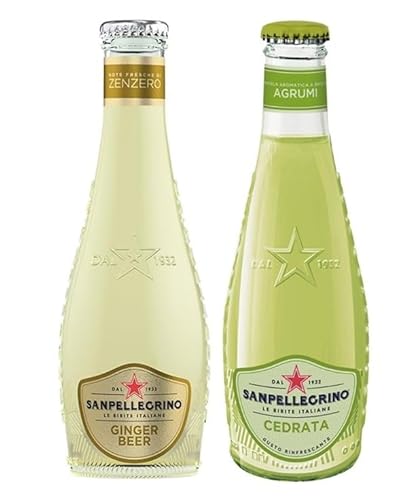 48er-Pack Testpaket San Pellegrino Cedrata Alkoholfreies Getränk + Ginger Beer Alkoholfreies Getränk mit Noten von Ingwer 20cl Einweg-Glasflasche 48er-Pack Testpaket San Pellegrino Cedrata Alkoholfreies Getränk + Ginger Beer Alkoholfreies Getränk mit Noten von Ingwer 20cl Einweg-Glasflasche von San Pellegrino