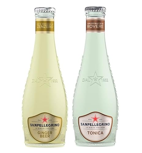 48er-Pack Testpaket San Pellegrino Ginger Beer Alkoholfreies Getränk mit Noten von Ingwer + Tonica Rovere Alkoholfreies Getränk 20cl Einweg-Glasflasche 48er-Pack Testpaket San Pellegrino Ginger Beer Alkoholfreies Getränk mit Noten von Ingwer + Tonica Rovere Alkoholfreies Getränk 20cl Einweg-Glasflasche von San Pellegrino