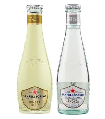 48er-Pack Testpaket San Pellegrino Silver Cocktail Alkoholfreies Getränk + Ginger Beer Alkoholfreies Getränk mit Noten von Ingwer 20cl Einweg-Glasflasche 48er-Pack Testpaket San Pellegrino Silver Cocktail Alkoholfreies Getränk + Ginger Beer Alkoholfreies Getränk mit Noten von Ingwer 20cl Einweg-Glasflasche von San Pellegrino