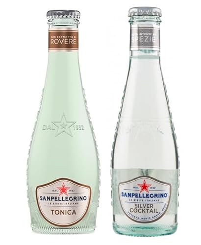 48er-Pack Testpaket San Pellegrino Silver Cocktail Alkoholfreies Getränk + Tonica Rovere Alkoholfreies Getränk 20cl Einweg-Glasflasche von SanPellegrino