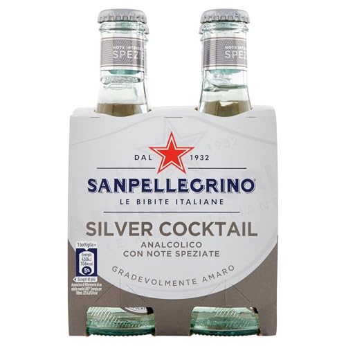 Silberner Sanpellegrino-Cocktail 4 x 20 cl von SanPellegrino