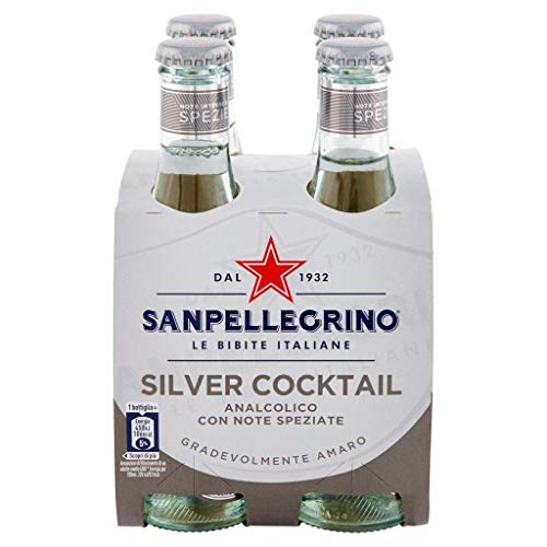 Silberner Sanpellegrino-Cocktail 4 x 20 cl von SanPellegrino