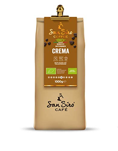 SanSiro® BIO Kaffeebohnen 1000g | CREMA | Traditionelle Trommelröstung | Perfekte Arabica-Robusta-Mischung | Säurearm | Geschenk-Idee von SanSiro