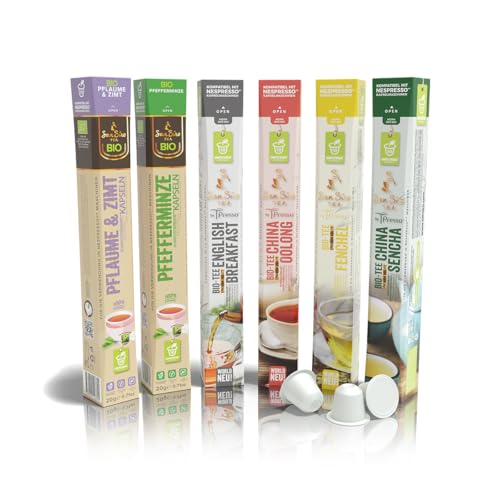SanSiro BIO Tee PROBIERSET 2| für Nespresso | 60 Teekapseln | BIO kompostierbar | CO2-neutral produziert | umweltfreundlich SanSiro BIO Tee PROBIERSET 2| für Nespresso | 60 Teekapseln | BIO kompostierbar | CO2-neutral produziert | umweltfreundlich von San Siro
