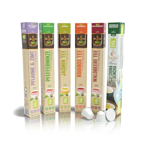 SanSiro BIO Tee PROBIERSET| für Nespresso | 60 Kaffeekapseln | BIO kompostierbar | CO2-neutral produziert | umweltfreundlich SanSiro BIO Tee PROBIERSET| für Nespresso | 60 Kaffeekapseln | BIO kompostierbar | CO2-neutral produziert | umweltfreundlich von San Siro