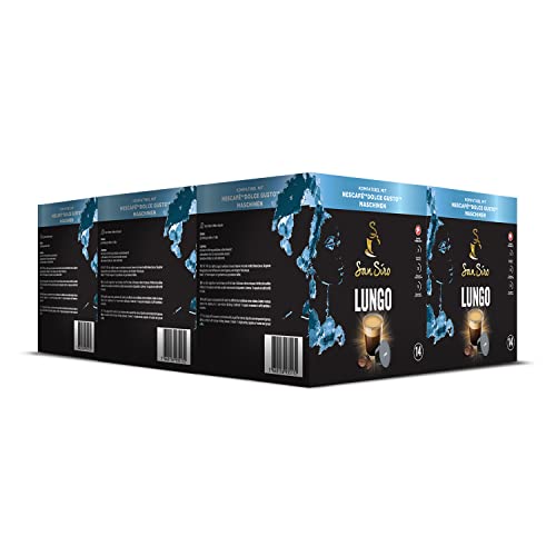 SanSiro Lungo - 84 Nescafé® Dolce Gusto® kompatible Kaffeekapseln - 6er Pack (6 x 14 Kaffeekapseln) von San Siro