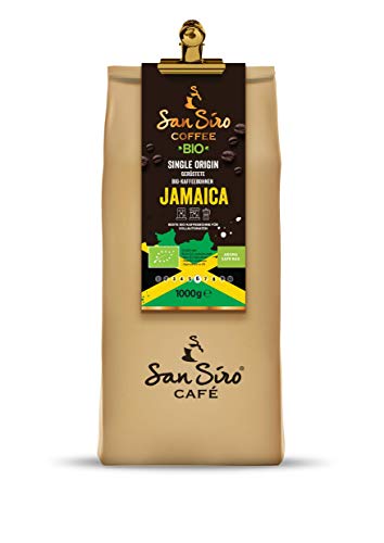 SanSiro BIO Single Origin Kaffeebohnen, JAMAICA Bohnenkaffee, Länderkaffee, Ganze Bohnen, Für Kaffeevollautomat, Nachhaltig und Umweltfreundlich, 1 Kg von SanSiro