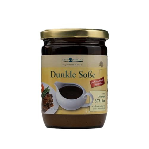 Sana Essence dunkle vegane Soße | Fertige Sauce für verschiedene Gerichte, einfache und schnelle Zubereitung, vegan, laktosefrei, Lebensmittel für zu Hause Sana Essence dunkle vegane Soße | Fertige Sauce für verschiedene Gerichte, einfache und schnelle Zubereitung, vegan, laktosefrei, Lebensmittel für zu Hause von Sana Essence