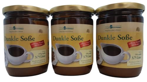 Sana Essence dunkle vegane Bratensoße| 3 x 240 g| ohne Palmfett und Zusatzstoffe Sana Essence dunkle vegane Bratensoße| 3 x 240 g| ohne Palmfett und Zusatzstoffe von Sana Essence
