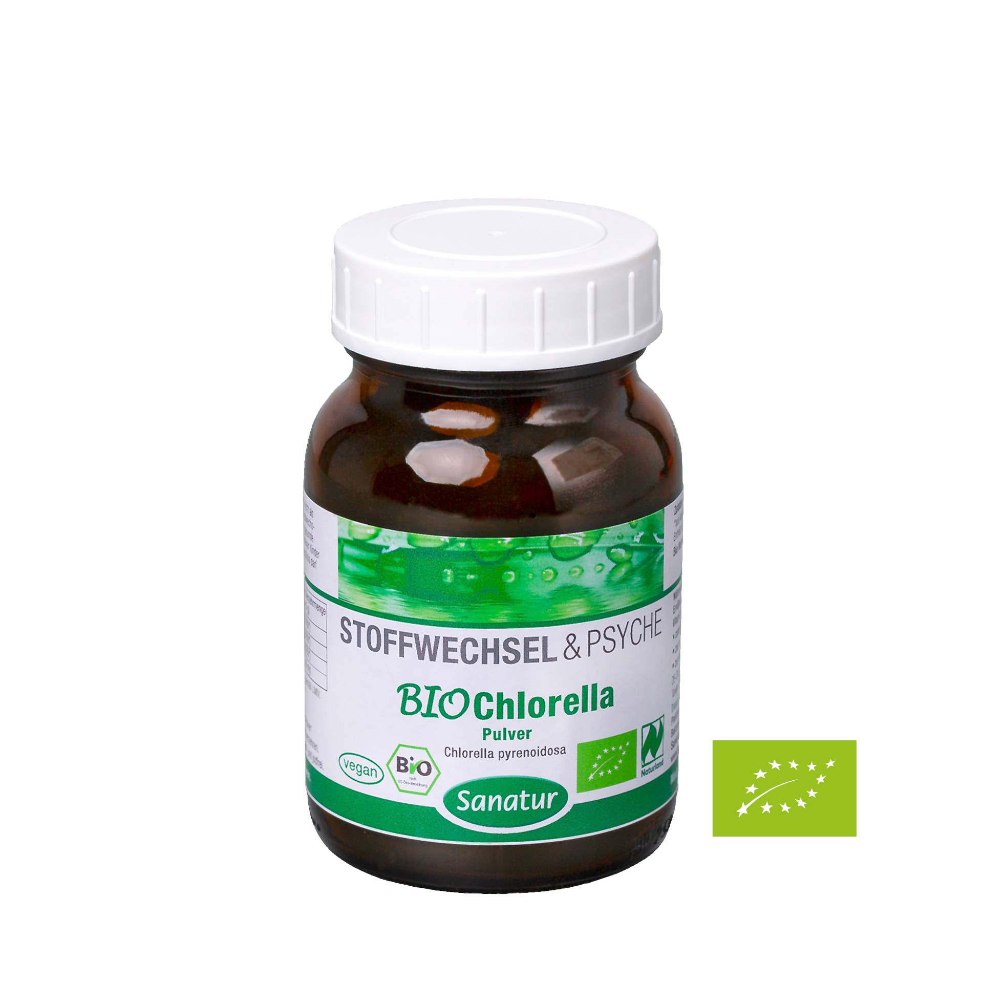 BIO Chlorella, 100g Pulver BIO Chlorella, 100g Pulver von Sanatur