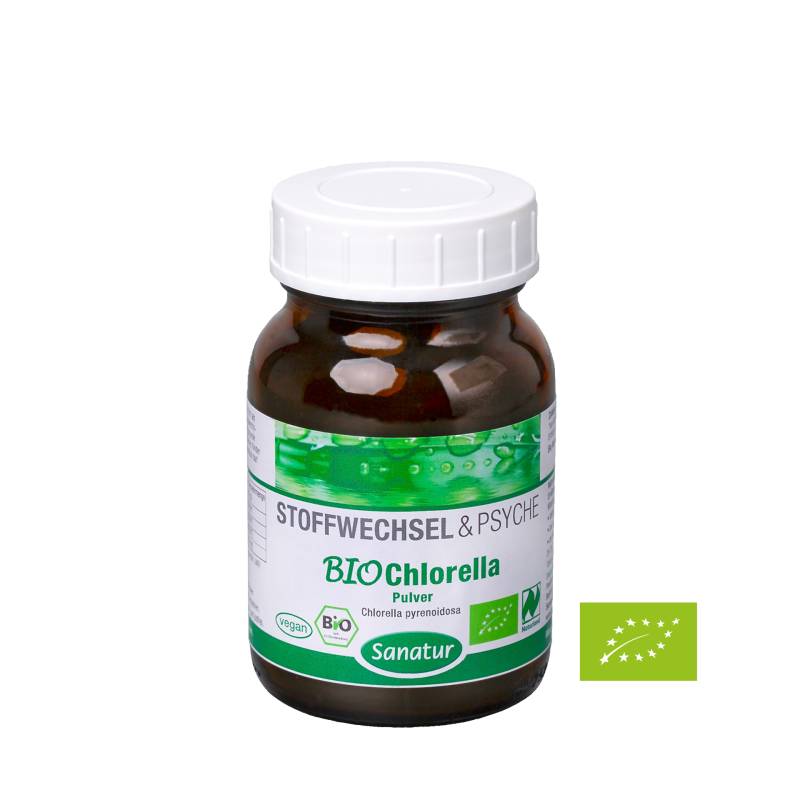 BIO Chlorella, 100g Pulver von Sanatur