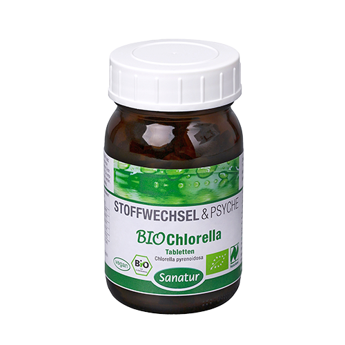BIO Chlorella 250 Tabletten in Bioqualität - 100% Chlorella ohne jegliche Zusatzstoffe - Vegan - Sanatur von Sanatur