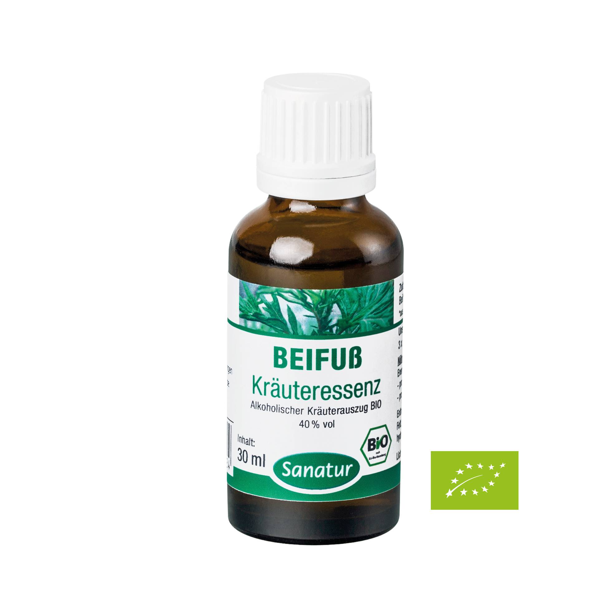 Beifuß Kräuteressenz 30 ml in Bioqualität - Beliebtes Küchen- und Gewürzkraut - Vegan - Sanatur von Sanatur