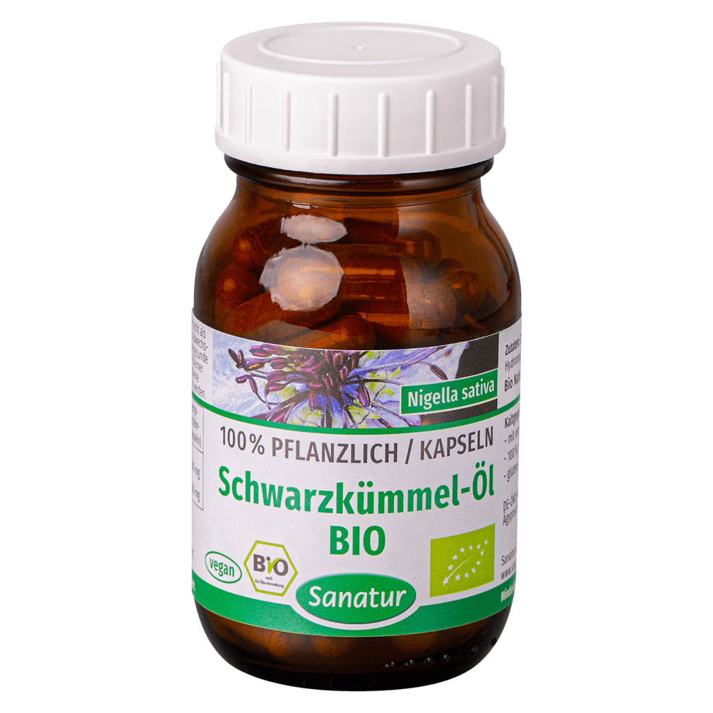 Bio Schwarzkümmel-Öl Kapseln Bio Schwarzkümmel-Öl Kapseln von Sanatur