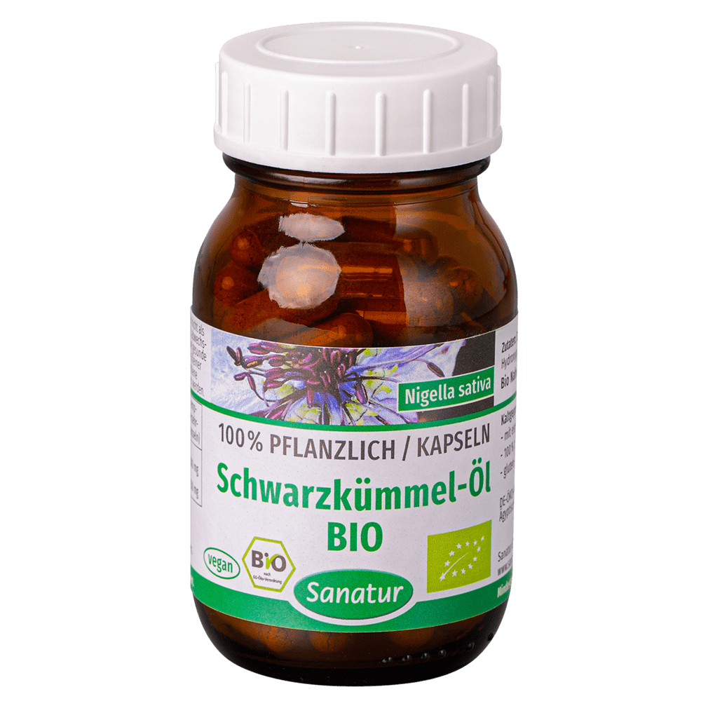 Bio Schwarzkümmel-Öl Kapseln von Sanatur