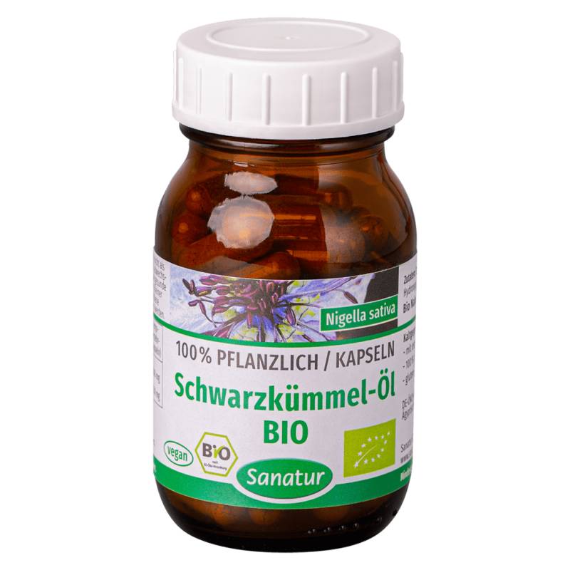 Bio Schwarzkümmel-Öl Kapseln von Sanatur